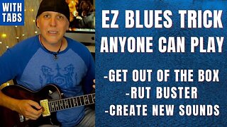 EZ Blues Lead Guitar Trick anyone can play to create new sounds - KILLER