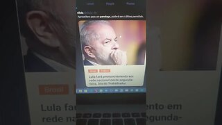 Lula fará pronunciamento em rede nacional nesta segunda-feira dia do trabalhador... panelaço a vista