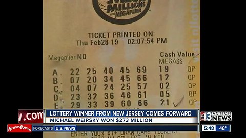 Lottery winner comes forward