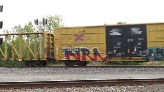 CSX Q369 Manifest Mixed Freight Train with DPU from Fostoria, Ohio October 10, 2020