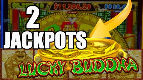 2 JACKPOTS On MAX BET! LUCKY Buddha Slot Machine High Limit Play