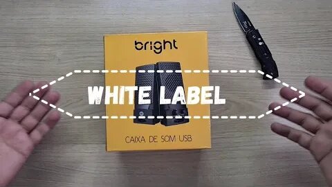 CAIXA DE SOM PARA PC MUITO BARATA E FUNCIONAL - white label