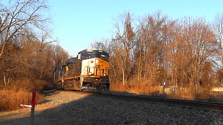 CSX Mixed Freight Train Past Naamans Creek Road
