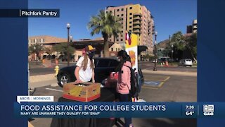Food assistance for college students