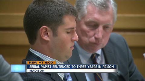 Former UW-Madison student sentenced to 3 years in string of sexual assaults