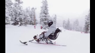 Local athlete back on the slopes after suffering spine injury