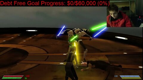 General Grievous VS Ki Adi Mundi In A Battle With Commentary In Star Wars Jedi Knight Jedi Academy