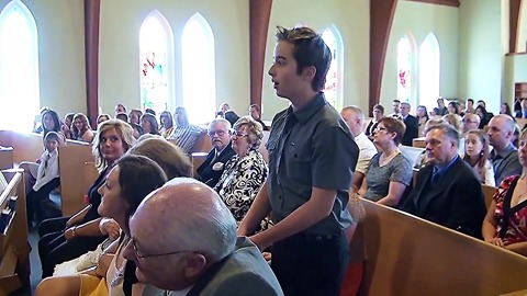 Singing Flash Mob Interrupts Church Wedding Ceremony