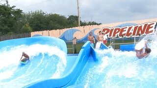 flowriders - Andrew and Jack F at Soak City, Kings Island (2022) #shorts