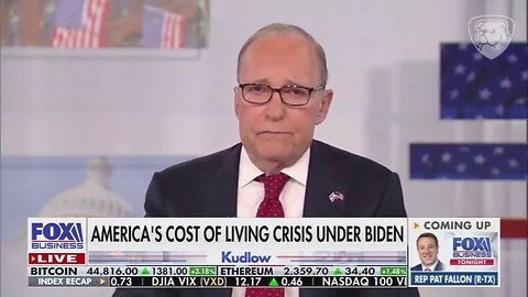 Kudlow Slams Biden Economy: 'The Legacy Of Bidenomics Mistakes' Lives On