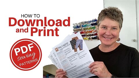 How To Download and Print PDF Sewing Patterns | Step by Step Tutorial