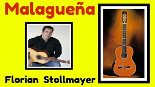 Malagueña Flamenca (Version 3 BLACK AND WHITE) by Florian Stollmayer Classical Guitar