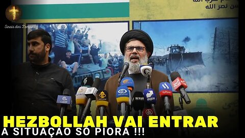 A SITUAÇÃO SÓ PIORA - Agora o HEZBOLLAH vai entrar na Guerra !!