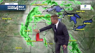More showers and thunderstorms possible for Thursday