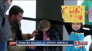 Families welcome relatives for holidays at Eppley Airfield
