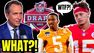 NFL Fans DRAG Cris Collinsworth Taking HENDON HOOKER in Mock Draft Despite MVP Patrick Mahomes?!