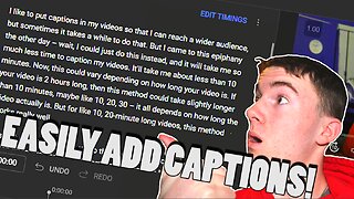 How To Add Captions To Your Videos In LESS THAN 10 MINUTES! | Inhaler