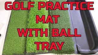 Great Golfer Gift Idea ENHUA Golf Practice Mat with Ball Tray