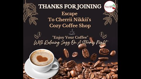 Escape to Cherrii Nikkii's Cozy Coffee Shop | Chill Out With Relaxing Jazz On A Stormy Evening