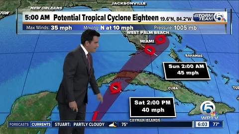 Update on Potential Tropical Cyclone 18