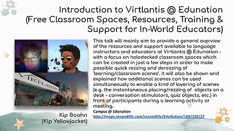 All about Teaching at Virtlantis in Second Life