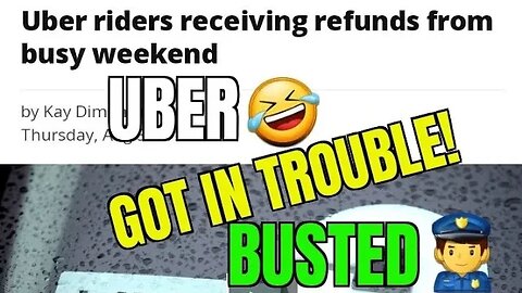 🚔 👮 Rideshare Robbery! Uber Refunds Riders 🤣😆