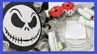 Nightmare Before Christmas Wreath || Halloween Wreath || Just 1 Easy DIY