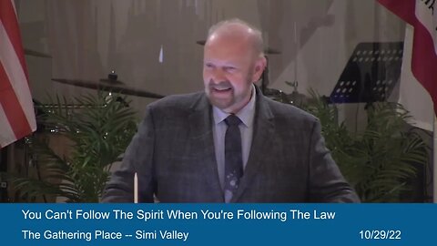 You Can't Follow The Spirit When You're Following The Law