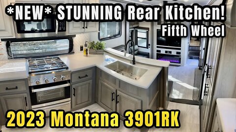 2023 Keystone Montana 3901RK | New Rear Kitchen Option from Montana is Stunning!