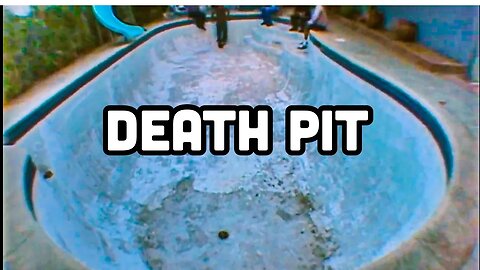 DEATH PIT BOWL #poolskateboarding #poolskating #skateboarding #tobyburger #bowlskating #backyardpool