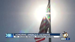 Hundreds honor America's veterans on Mt. Soledad