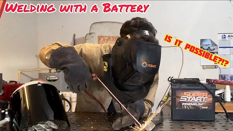 Emergency Welding! (Can you Weld with Jumper Cables and a Car Battery?!)