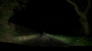 Night Driving from Tavistock Dartmoor to South Brent . Blooper. 24th March 2023