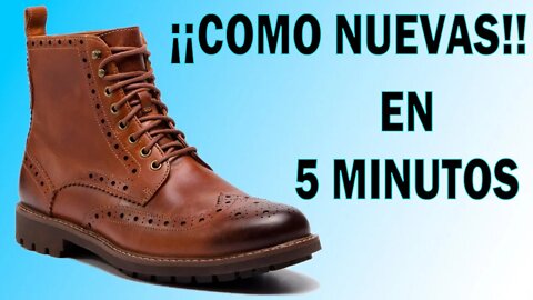 ¿Cómo REPARAR ZAPATOS y BOTAS de CUERO (PIEL) de Forma CASERA?