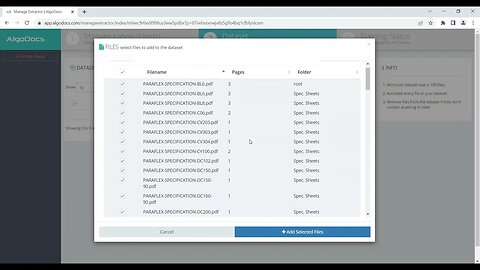 ML model training for detecting objects on documents using AlgoDocs