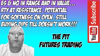 ES NQ Futures Premarket Trade Plan - The Pit Futures Trading