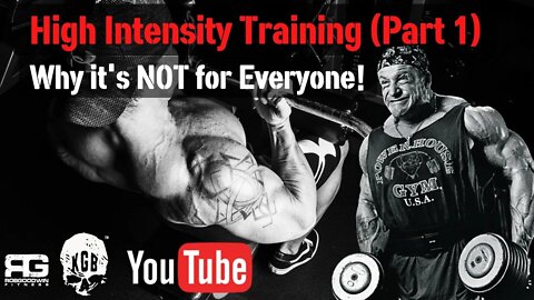 High Intensity Training Part 1: H.I.T. is NOT for Everyone... Here's why...