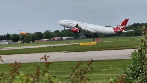 Manchester Airport Plane Spotting, Aircraft Landings, Take offs & Ground Movements