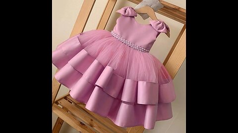 ANNUAL SALE! Toddler Girl Tulle Bow Dress Baby Elegant Princess
