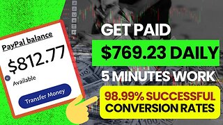 GET PAID $769.23 Daily Working 5 Minutes Online, CPA Marketing Tutorial, Viral Marketing