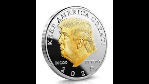 Gold Plated Trump 2020 Coin