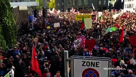 OCT 23 Switzerland protest Against Vaccine Mandates