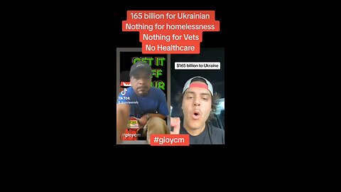 165 billion for Ukrainian Nothing for homelessness