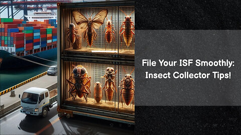 Navigating Insect Imports: The Essentials of Filing an ISF for Collectors
