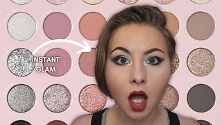 THE BEST SHIMMERS & GLITTERS I'VE EVER WORKED WITH | ColourPop Rock Candy Palette Color Study 1