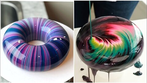 Most Satisfying Mirror Glaze Cake Decorating Compilation