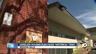 homeless housing plan faces "historical" snag