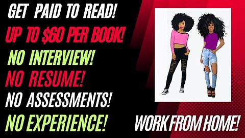 Get Paid To Read & Review Books Up To $60 Per Book Work From Home No Interview No Experience
