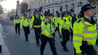 police on the march Westminster to Whitehall #metpolice