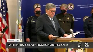 Barr OKs election probes despite little evidence of fraud